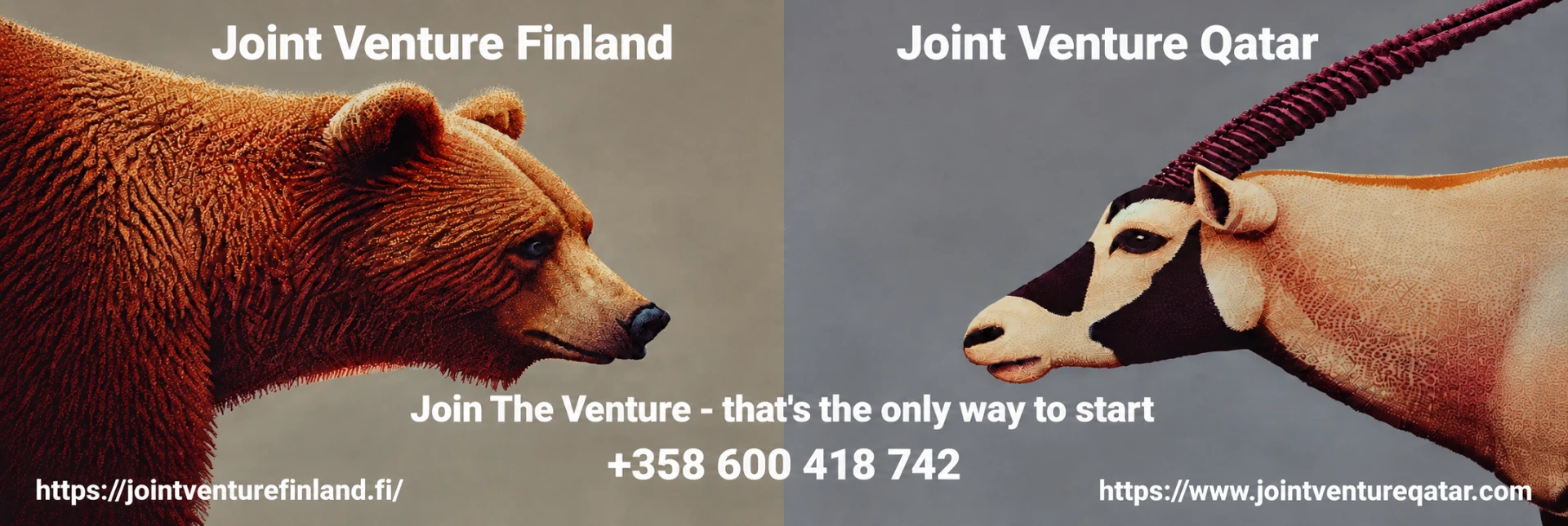 Joint Venture Finland and Joint Venture Qatar: Join The Venture, +358 600 418 742